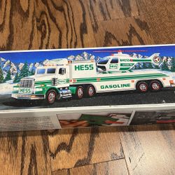 Hess Toy Truck and Helicopter 
