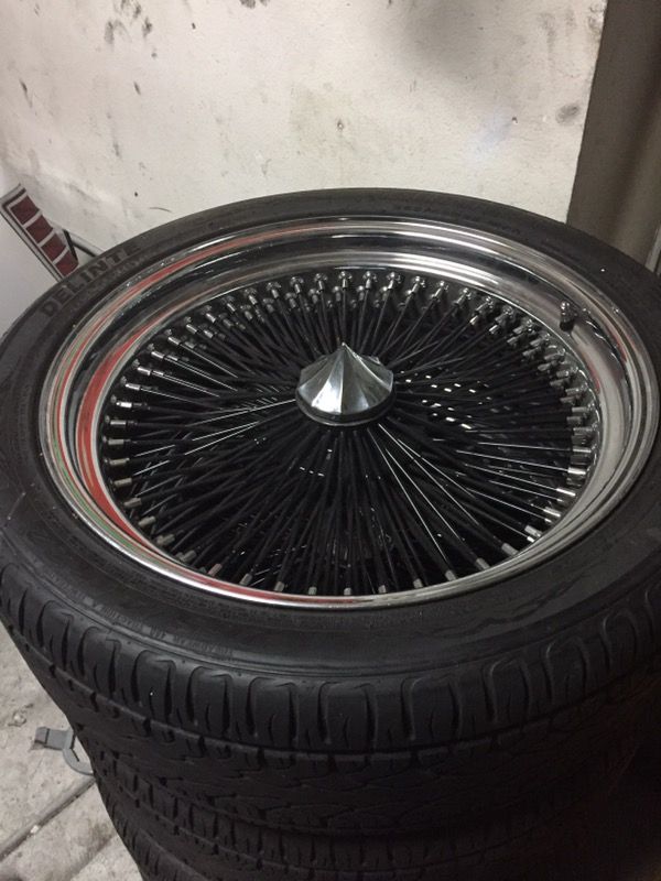 22" 150 spoke wire wheels