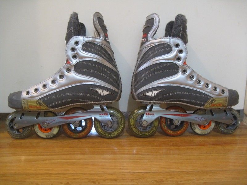 NEW HIGH END MISSION 9500 HELIUM ROLLER HOCKEY SKATES INLINE ROLLERBLADES