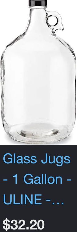 New 1 gallon GLASS BOTTLE