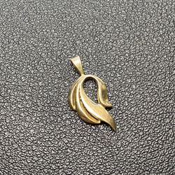 14 K Stuller Freeform Pendant 