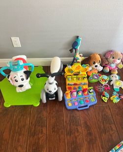 VTech and Fisher-Price toys. Works