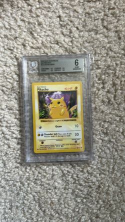 Error red cheek Pikachu graded