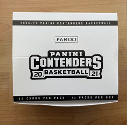 2020-21 Panini Contenders Cello Fat Pack Box (12 Packs, 22 Cards per Pack)