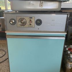 1958/1959 Turquoise Frigidaire Wall Oven & Cooktop