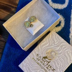 10kt circle earrings 