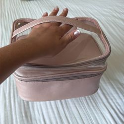 Large Nail Case Pink/ Gold
