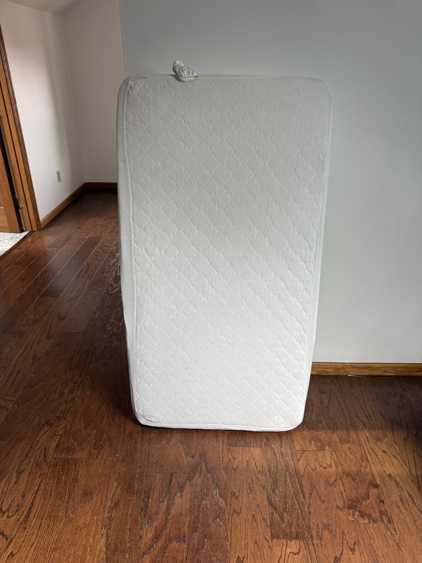 Like New Baby Crib Mattress And Cover Serra Brand