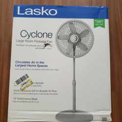 Lasko 18" Adjustable Cyclone Pedestal Fan with 3 Speeds