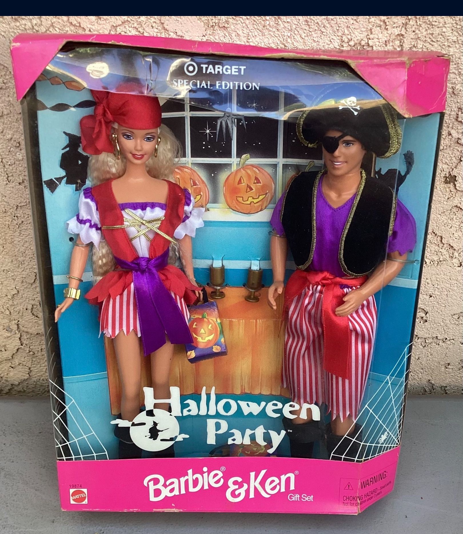 Barbie & Ken Gift Set Target Special Edition Halloween Party 1998 Mattel #19874 Brand New