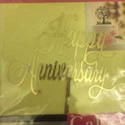 New Cake topper Happy anniversary