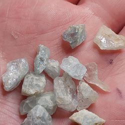 Natural Aquamarine Loose Rough Gemstones 10 Pcs.