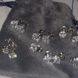 5mm Grade D VVs1 Earring Studs 💎