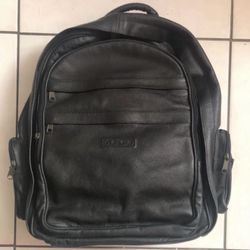 Black Leather Backpack Bagaggio Great For Laptop! 