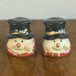 Vintage Snowman Salt and Pepper Shakers