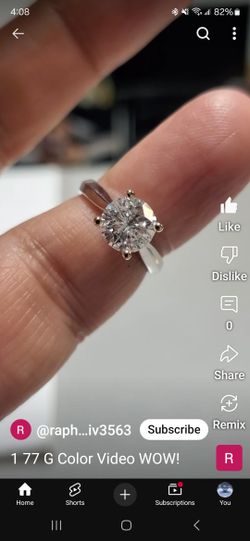 1.77 Carat G Si2 Round Diamond 18k Ring. GORGEOUS!!
