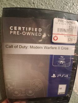 Modern warfare 2 ps4 disc