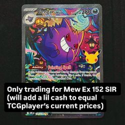 NEW Pokemon 30th Celebration Gengar EX 154/128 SIR Special Illustration Rare TCG Trading Card