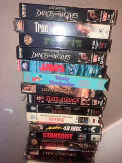 Lot of 15 VHS Tapes Classic Movies