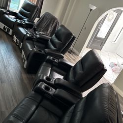 Leather Serta Reclining Chairs 