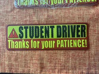 3 pack of Student Driver Car Magnet