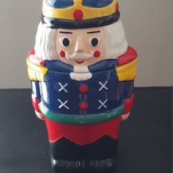 Collectible Celebrate Christmas Cookie Jar Nutcracker