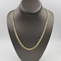 10KT YELLOW GOLD 24” ROLEX LINK CHAIN 6.00MM 19.6GR