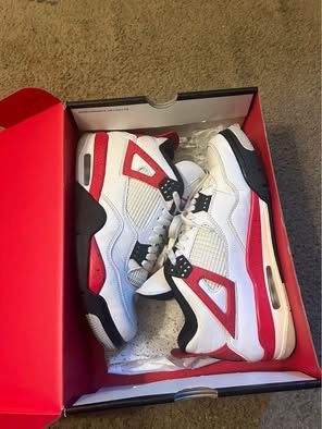 Jordan 4 Red Cement Size 10