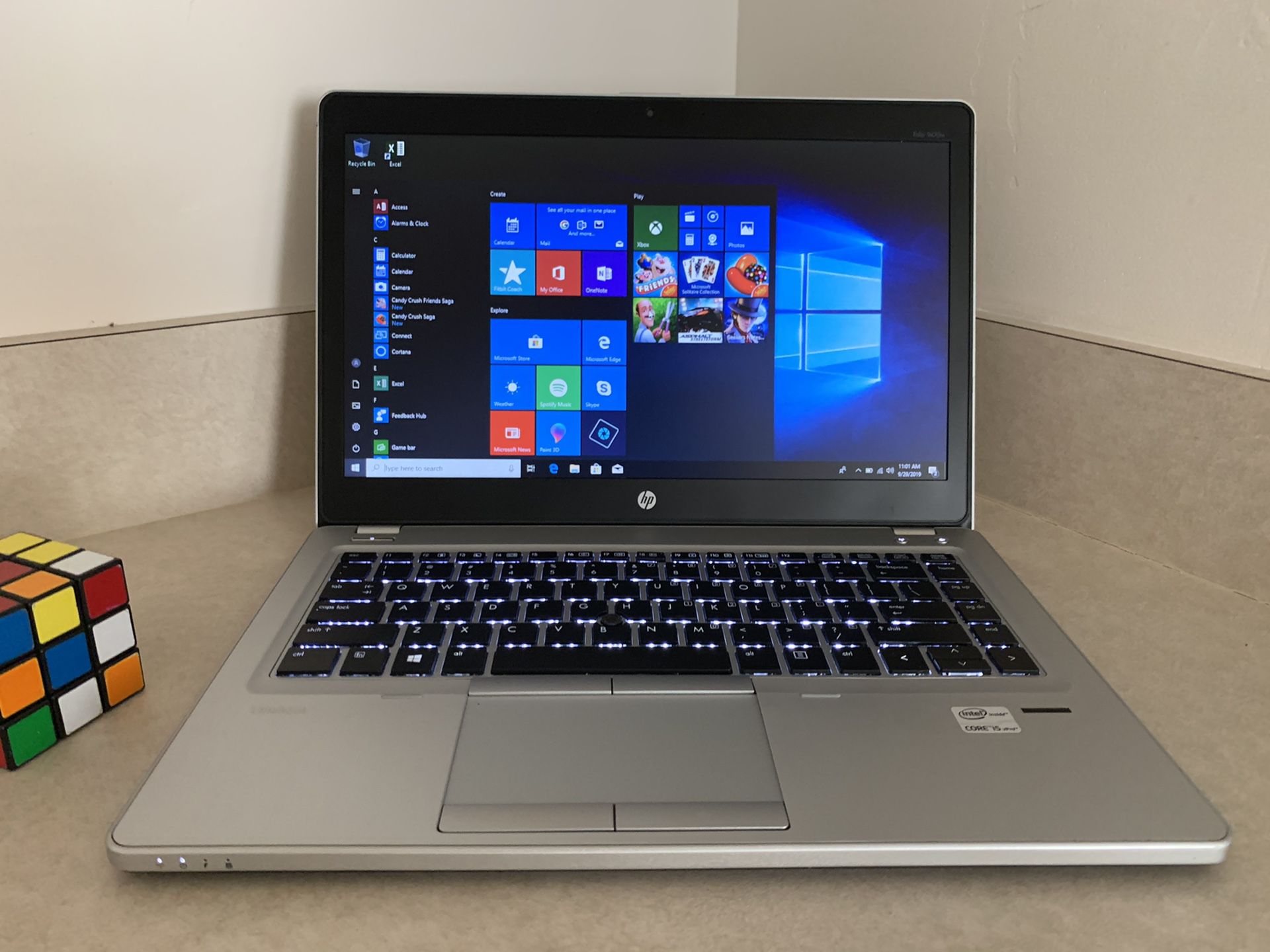 Fully loaded I5 HP Elitebook Laptop (8 GB RAM, 256 GB SSD, Backlit Keyboard, Windows 10Pro etc....)