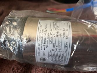 Hallmark sumersible pump