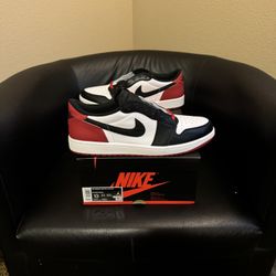 Brand new Air jordan 1 Low OG Black Toe size 13 with original box and proof of purchase. No trades cash is king and price is firm. 