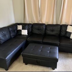 FREE DELIVERY (Leather Sectional)