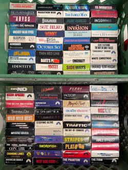 Large Lot of VHS Tapes Classic Movies