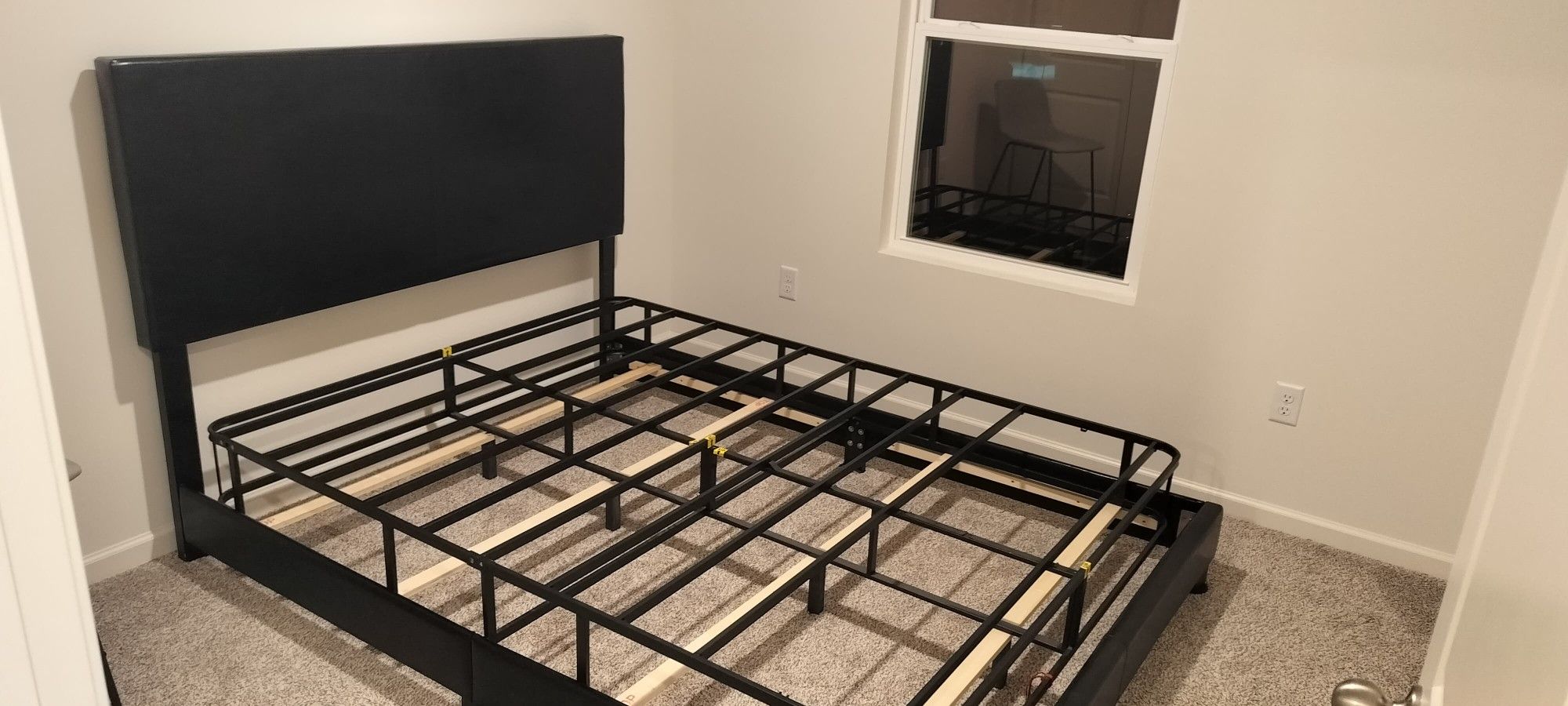 Queen size bed frame and box spring