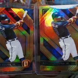 👀👀👀 2021 ERROR RONALD ACUNA JR PANINI DOUBLE GOLD STANDARD 