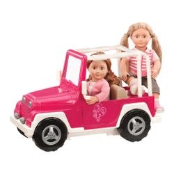 Our Generation My Way and Highways 4x4 Doll Vehicle Jeep Fuchsia Pink