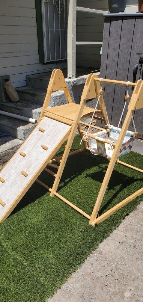 Toddler Inside Outside Swing Set