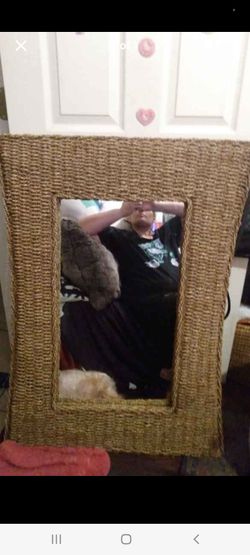 Wicker Mirror Very Beautiful