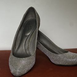 Silver Sparkly Heels