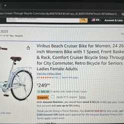 Beach Cruiser Bike Women’s