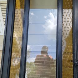 Aluminum & Fiber Storm Door 