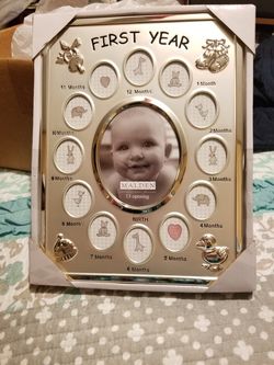 First year 12 months picture frame.
