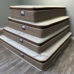 Queen Size Organic Cloud Comfort Europillow Top Mattress 