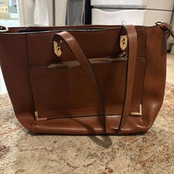 Brown hand bag