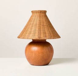 21.25"x17" Large Ceramic Table Lamp Terracotta - Threshold