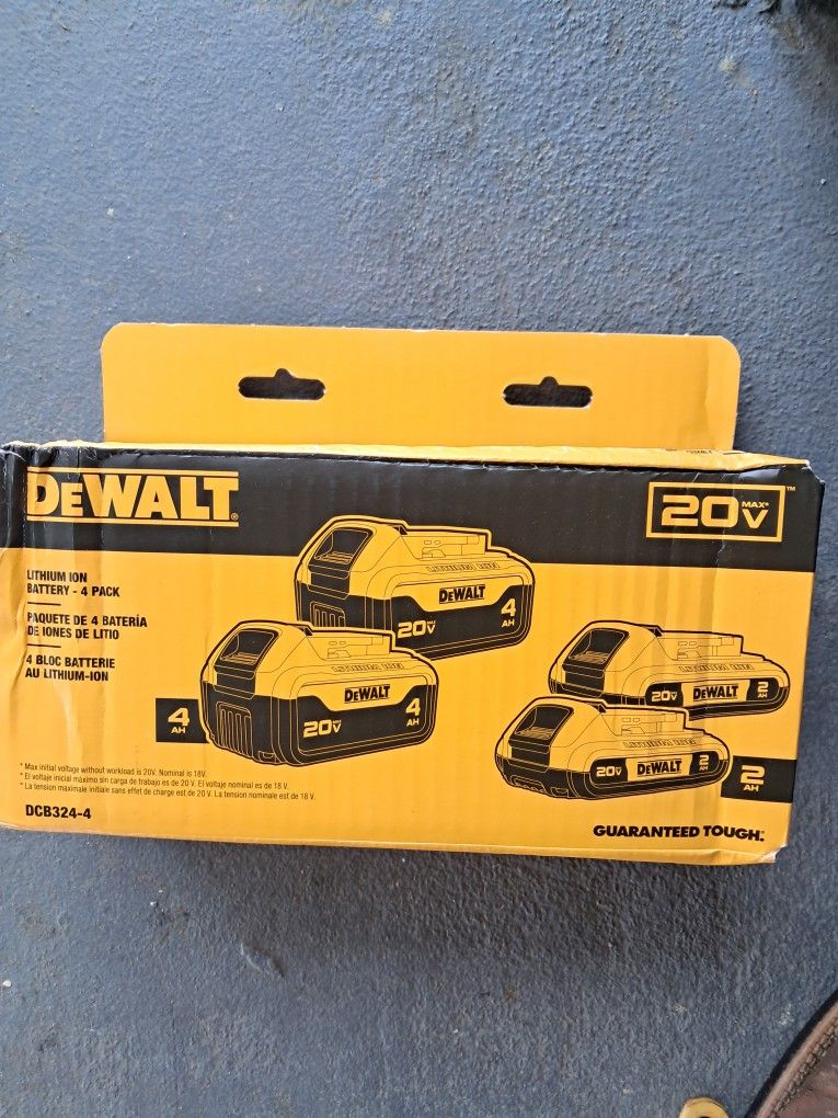 Dewalt 4 Pack Battery