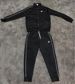 Black Nike Tracksuit Set (Zip Hoodie + Pants) - Size L
