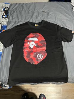 Bathing ape "ape shirt" color red