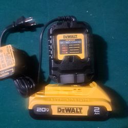 Dewalt 20v battery 2ah & charger dcb1102 price is firm