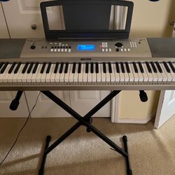 Yamaha YPG-235 Portable Grand Electronic Keyboard Piano With Stand